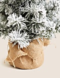 1.5ft Pre-Lit Snowy Christmas Tree