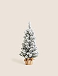 3ft Pre-Lit Snowy Christmas Tree
