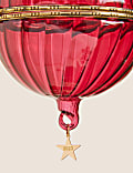 Red Glass Open & Close Bauble