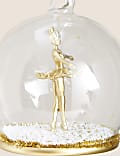 Gold Hanging Ballerina Cloche Decoration