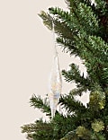 Silver Glass Light Up Icicle Decoration