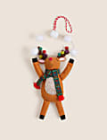 Felt Juggling Reindeer Hanging Decoration