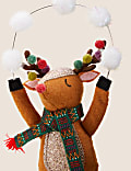 Felt Juggling Reindeer Hanging Decoration