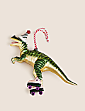 Závěsná skleněná dekorace v&nbsp;podobě dinosaura