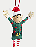 Felt Elf Hanging Decoration