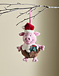 Percy Pig™ Christmas Pudding Decoration