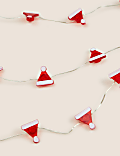 20 Santa Hat Battery String Lights