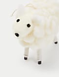 Mouton décoratif en feutrine à suspendre