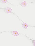 20 Warm White Flower Battery String Lights