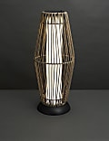 Large Warm White LED Woven Solar Lantern