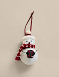 Felt Hanging Snowman Decoration