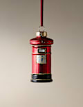 Glass Hanging Postbox Decoration