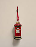 Glass Hanging Postbox Decoration