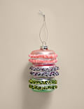 Glass Hanging Macarons Decoration