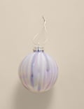 Iridescent Glass Marble Bauble