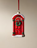 Red Glass Hanging Door Decoration