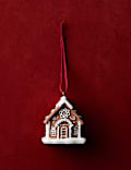Hanging Gingerbread House Decoration