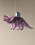 Pastel Dinosaur Glass Hanging  Decoration