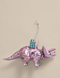 Pastel Dinosaur Glass Hanging  Decoration