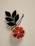 Orange Felt Hanging Decoration
