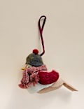 Felt Hanging Winter Robin Decoration
