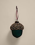 Acorn Glass Hanging Decoration