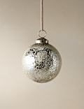 Glass Mercury Oversized Bauble