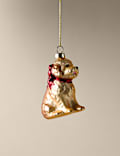 Glass Hanging Cockapoo Decoration