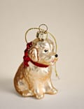 Glass Hanging Cockapoo Decoration