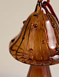 Glass Hanging Mushroom Decoration
