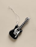 Glass Hanging Guitar Decoration