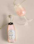 2pk Hanging Rose Wine Decorations