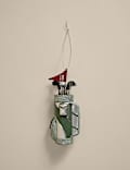 Glass Hanging Golf Decoration