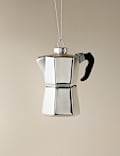 Espresso Pot Glass Hanging Decoration