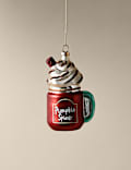 Pumpkin Spice Glass Hanging Decoration 