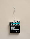 Glass Hanging Movie Clapperboard Decoration
