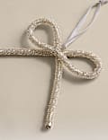 Hanging Beaded Bow Decoration