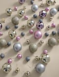 80pk Shatterproof Baubles