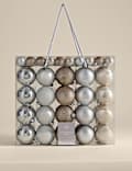 80pk Shatterproof Baubles