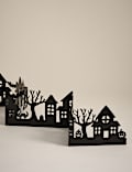 Light Up Halloween Window Scene
