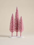 Trio Bristle Tree Room Decoration