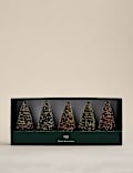 5er-Pack Mini-Weihnachtsbäume als Zimmerdekoration