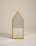 Large Mercury Glass House Decoration