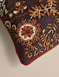 Pure Cotton Floral Embroidered Cushion