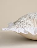 Pure Cotton Floral Embroidered Bolster Cushion