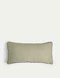 Pure Cotton Embroidered Floral Cushion