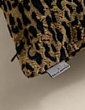 Velvet Leopard Print Long Bolster Cushion