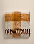 Faux Mohair Checked Throw