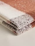 Faux Mohair Checked Throw