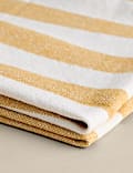 Pure Cotton Woven Striped Throw